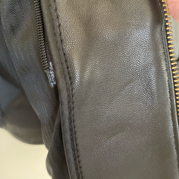 Wilsons Black Leather Jacket with Removable Lining Sz XL - Picture 12 of 16